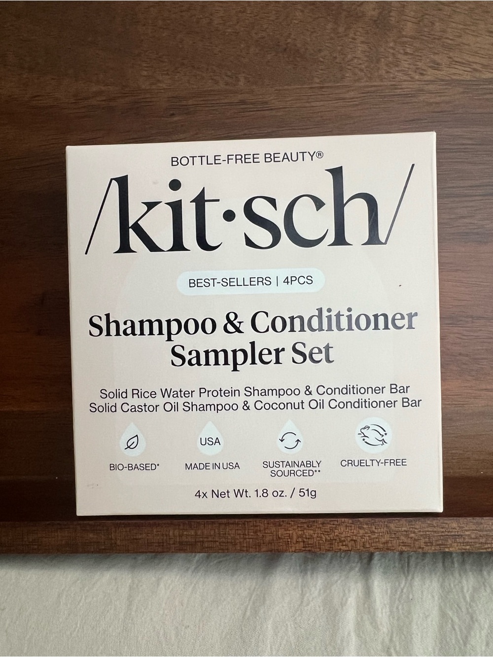 Kitsch Shampoo & Conditioner Sampler Set - Cream